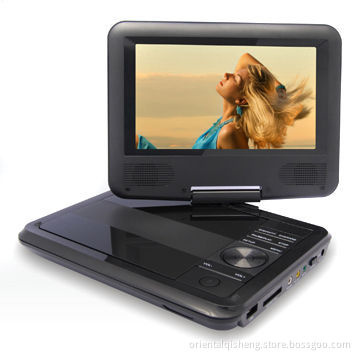 7-inch TFT LCD Screen Portable DVD Player with Built-in Stereo Speaker